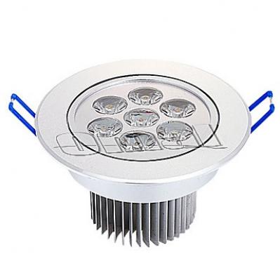 LED podhledové stropní svítidlo - 7W 230V teplá bílá