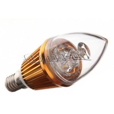 LED žárovka - E14 5W 230V svíčka studená bílá