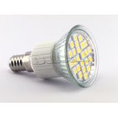 LED žárovka - E14 4W 230V bodová SMD 5050 studená bílá